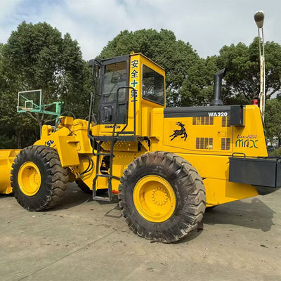 Japonya markası yükleyici Komatsu WA320 Komatsu İnşaat ekipmanları için kullanılan yükleyici