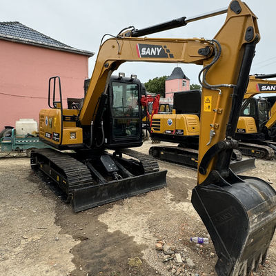 7.5 Ton Çin Marka Ekskavatörü Sany SY75 Satılık Kullanılmış Ekskavatör Sany İnşaat Ekipmanı