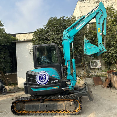 Hidrolik Kobelco Küçük Kazı Makinesi 5.23m*1.96m*2.60m Küçük İnşaat Alanları için Kolay Çalışma