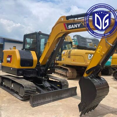 Sy60 6 Ton Kullanılmış SANY Ekskavatör Kullanılmış Ekskavatör Hidrolik Makine