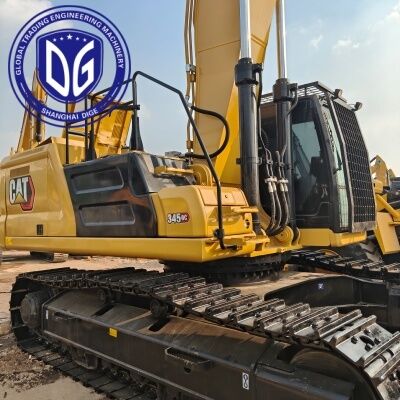 Japonya Caterpillar CAT 345 Kazıcı Yüksek Güçlü Hidrolik Kazıcı 45 Ton Kullanılmış Kazıcı stokta sıcak satılıyor