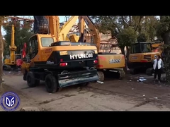 Hyundai 21 Ton Ekskavatörü Kullanılmış 210W-9 Hidrolik Tekerlekli Ekskavatör